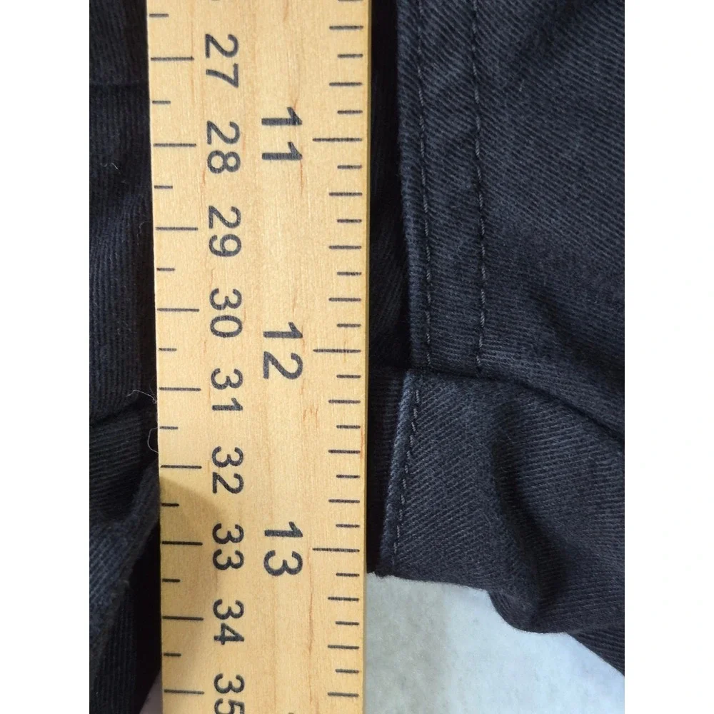 Volcom Vmonty Chino Shorts Mens 36 Black Stretch Skate Casual A0931350